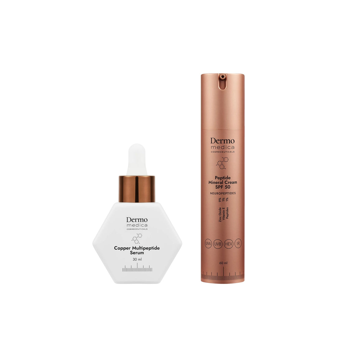 Dermomedica - Copper Multipeptide Serum + Peptide Mineral Cream Zestaw