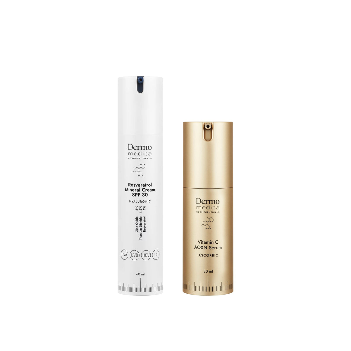 Dermomedica - Resveratrol Mineral Cream + Vitamin C AOXN Serum Zestaw