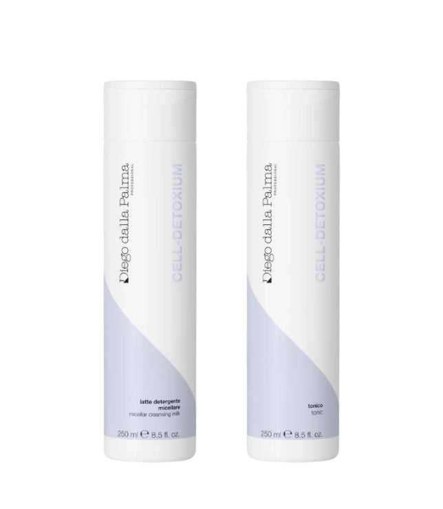 Diego dalla Palma - Cell Detoxium Kit - Tonik rewitalizujący 250 ml + Mleczko micelarne 250 ml