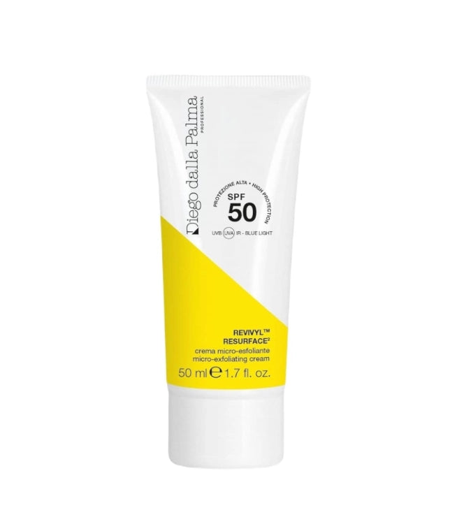 Diego Dalla Palma Diego dalla Palma - Resurface Micro-Exfoliating Cream Krem mikrozłuszczający do twarzy SPF 50 50 ml — Inhaltsstoffe i ocena