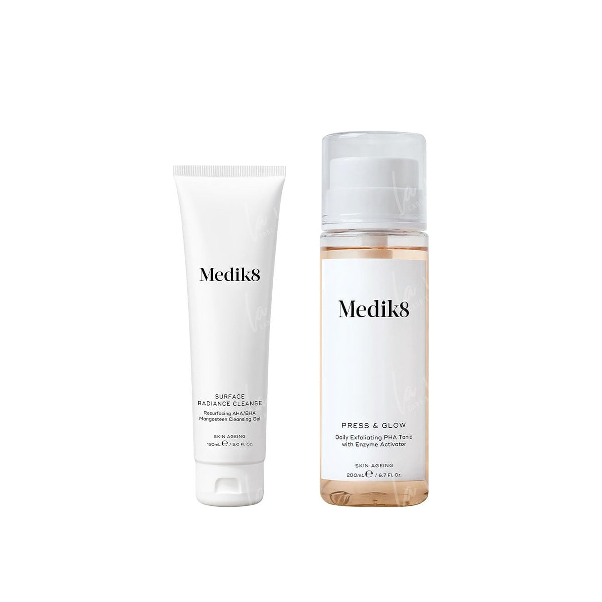 Medik8 - Surface Radiance Cleanse + Press &amp; Glow Zestaw