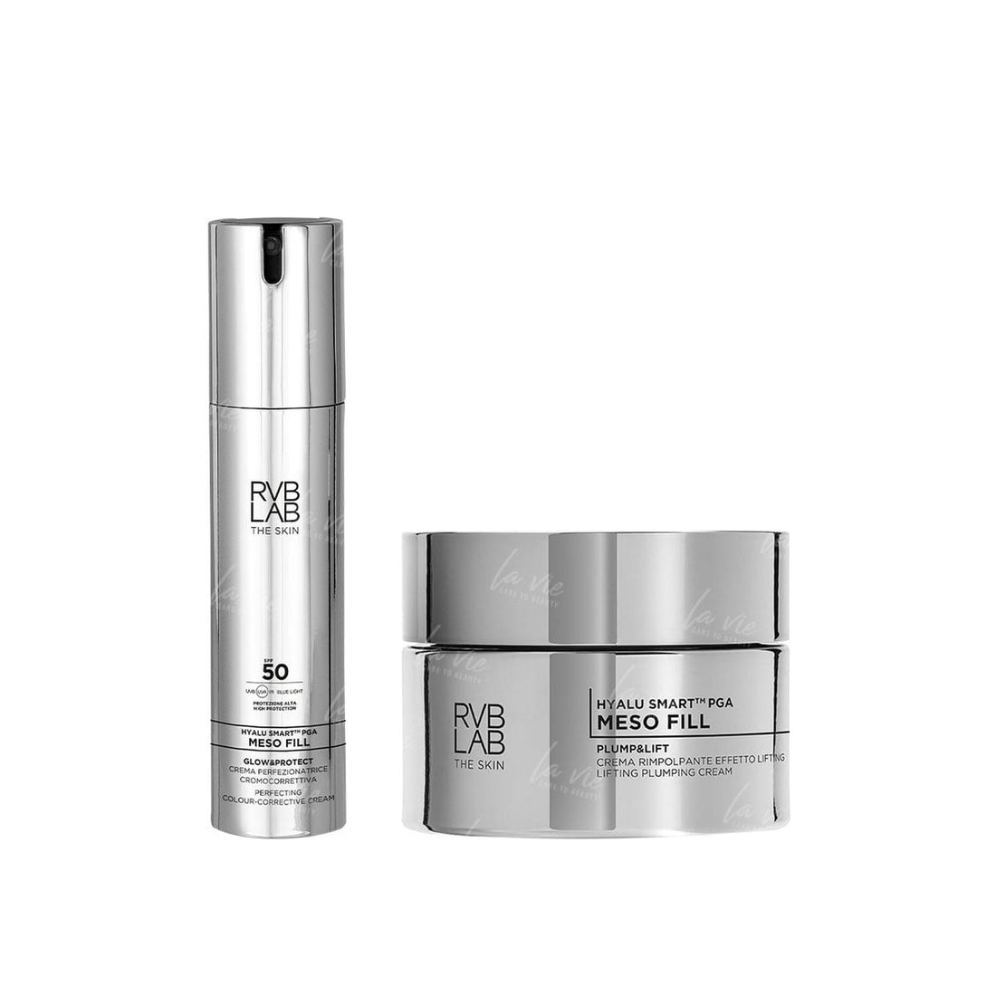 RVB LAB The Skin - Meso Fill Glow&amp;Protect + Meso Fill Lifting Plumping Cream Zestaw
