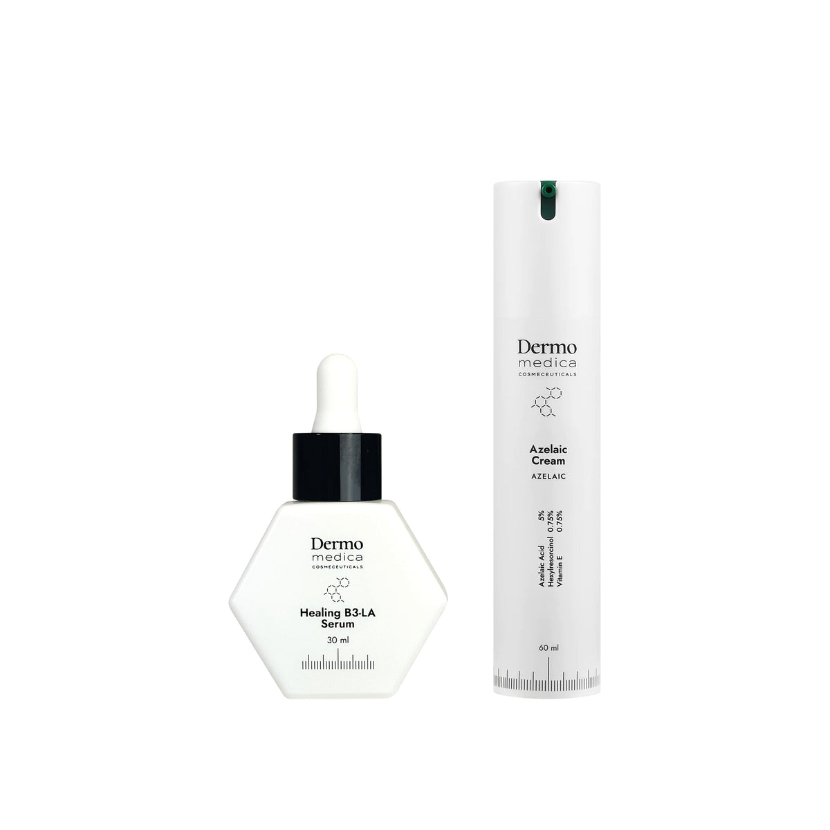 Dermomedica - Healing B3-LA Serum + Azelaic Cream Zestaw
