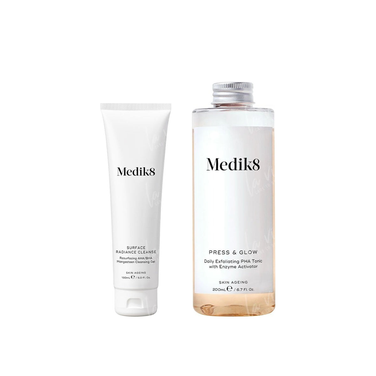 Medik8 - Surface Radiance Cleanse + Press &amp; Glow Refill Zestaw