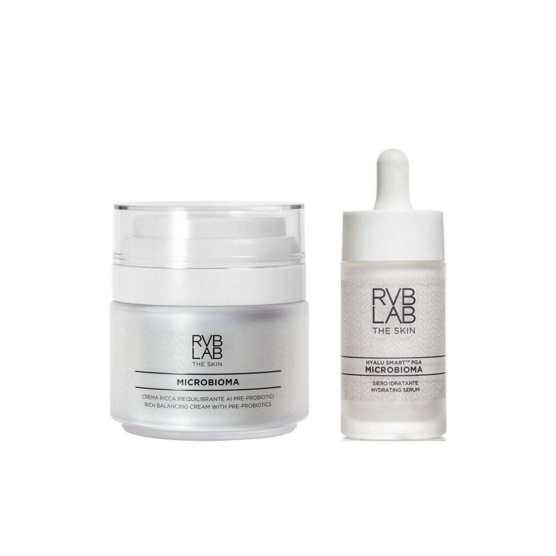 RVB LAB The Skin - Microbioma Rich Cream + Hydrating Serum Zestaw