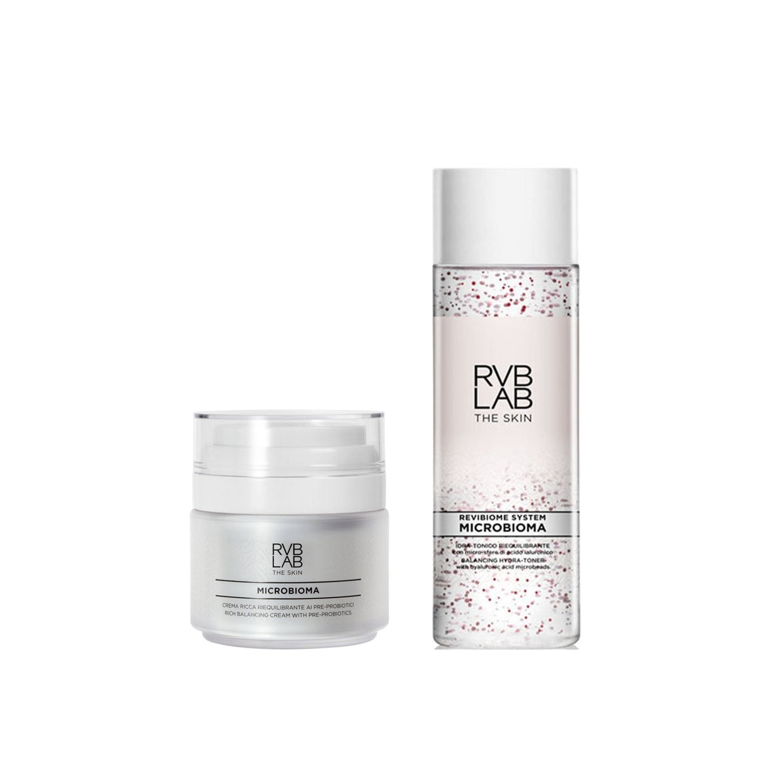 RVB LAB The Skin - Microbioma Rich Cream + Rebalancing Hydra-Toner Zestaw