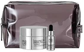 RVB LAB The Skin - Meso Fill KIT Liftingujący krem wypełniający 50 ml, Odnawiające serum wypełniające 15 ml Zestaw z kosmetyczką Candy Gloss