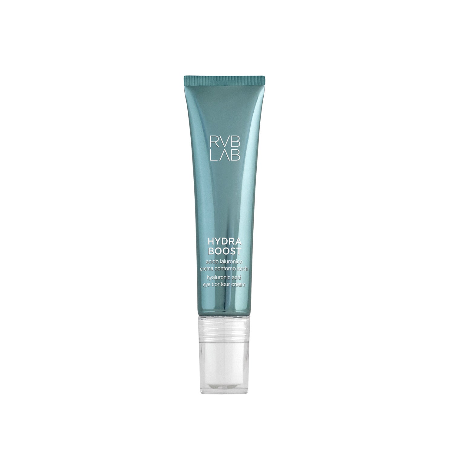 RVB LAB The Skin RVB LAB The Skin HYDRA BOOST Hyaluronic Acid Eye Contour Cream Wypełniająco - drenujący krem na okolicę oka z masażerem 15ml — Składniki i ocena