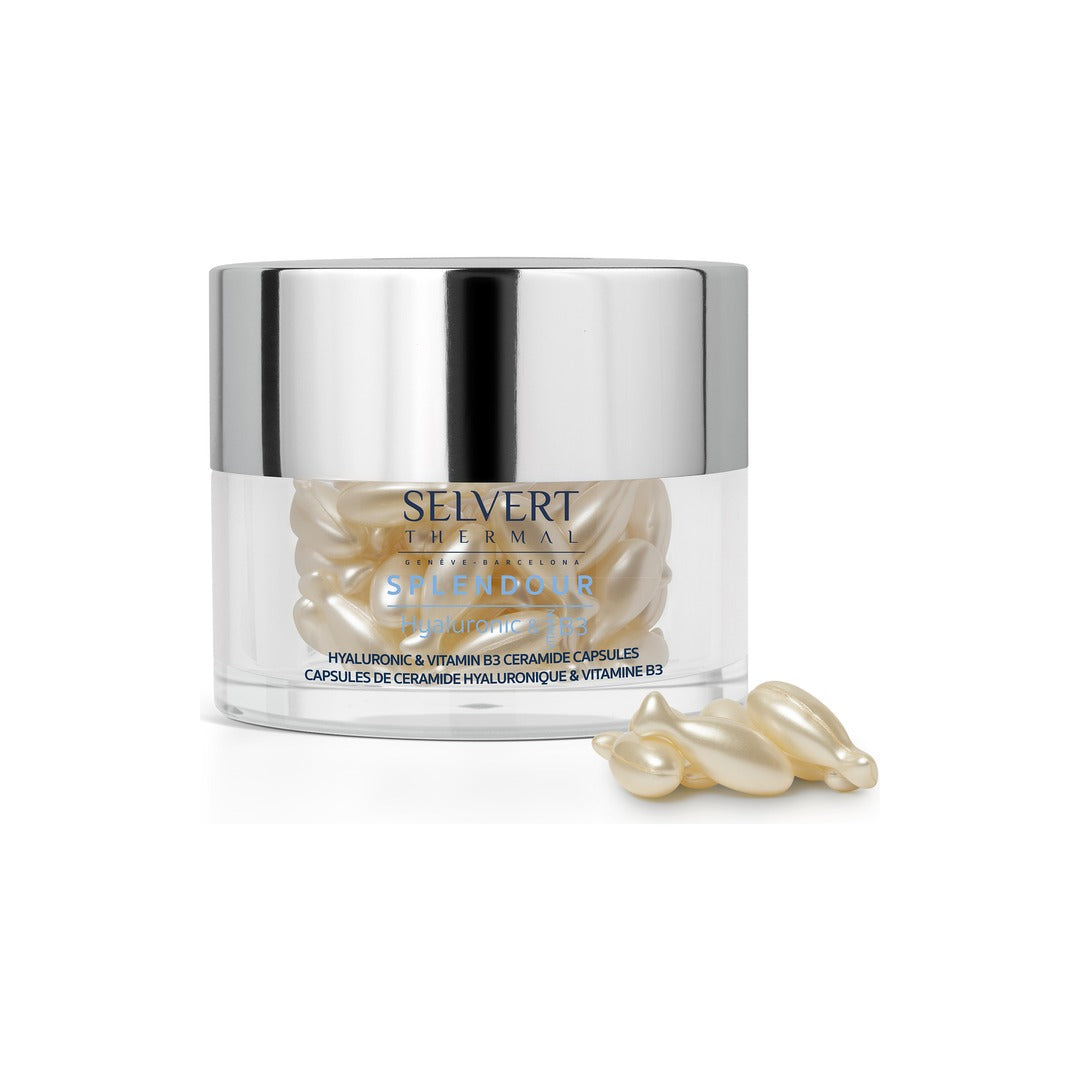 Selvert Thermal - HYALURONIC &amp; VITAMIN B3 CERAMIDE CAPSULES Kapsułki ceramidowe na noc 60 szt
