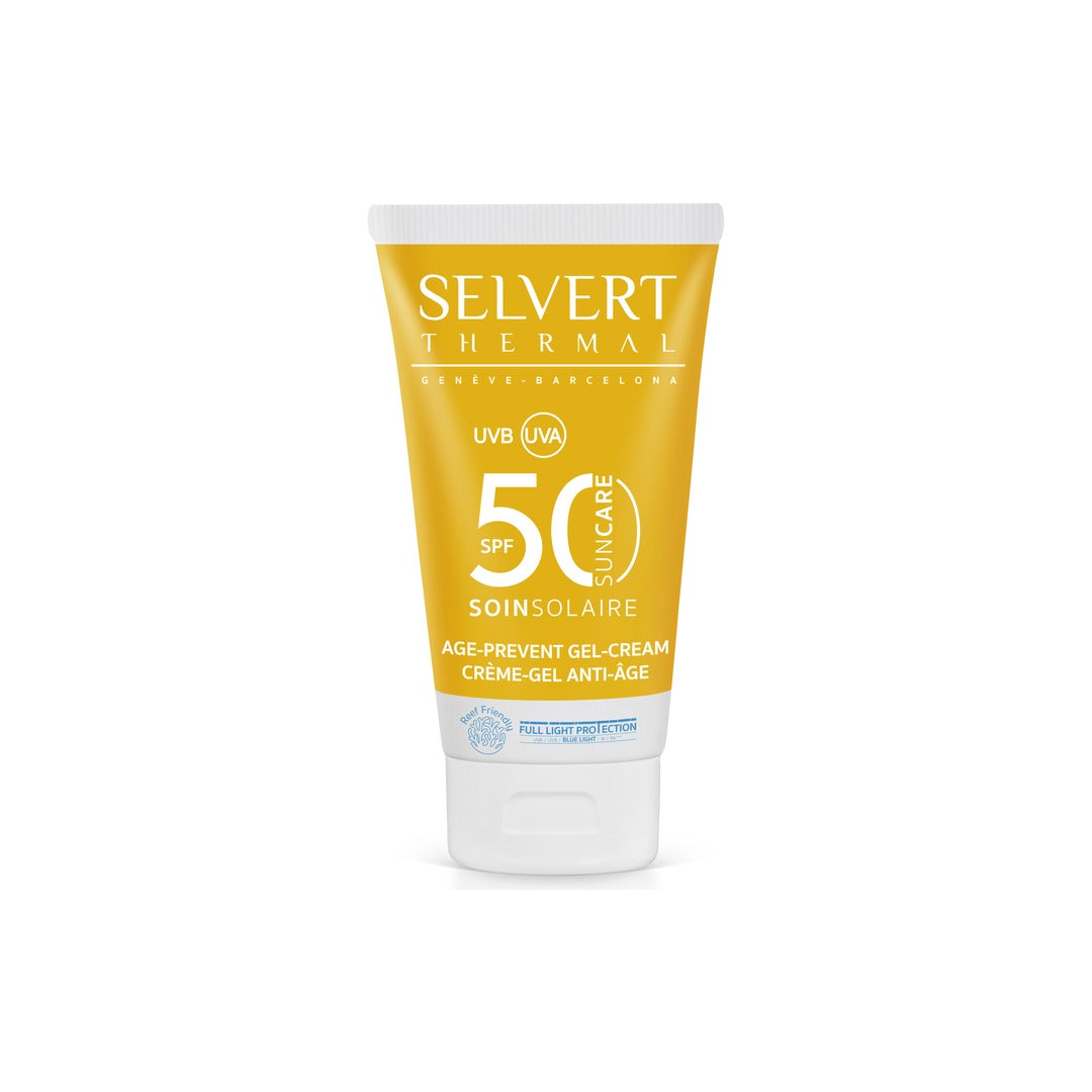 Selvert Thermal - AGE PREVENT GEL-CREAM SPF 50 Lekki krem do twarzy SPF 50 50 ml