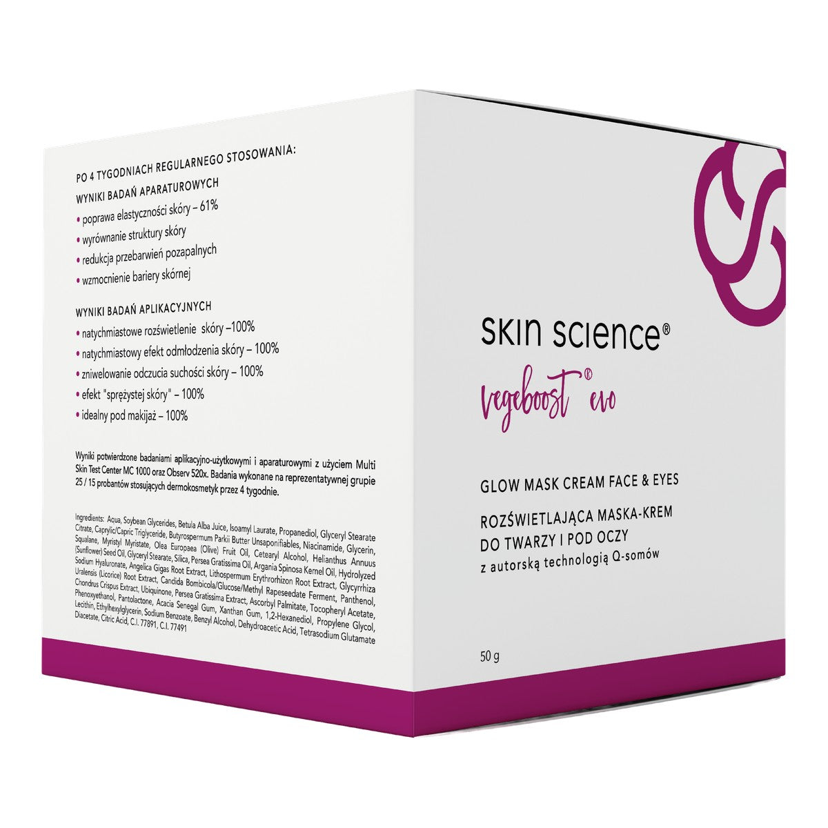 Skin Science VegeBoost Glow EVO Brightening Mask Cream 50 g