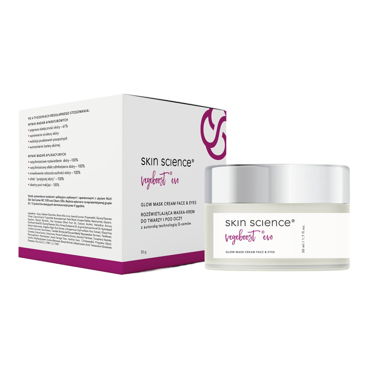 Skin Science VegeBoost Glow EVO Brightening Mask Cream 50 g