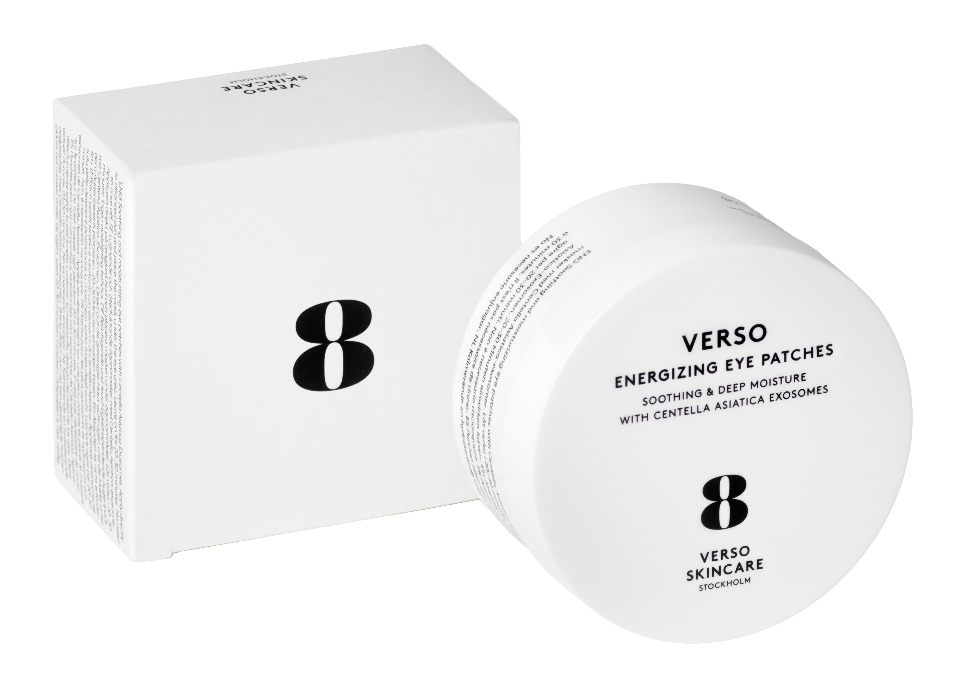 Verso - Energizing Eye Patches 30 Pairs Rewitalizujące hydrożelowe płatki pod oczy z egzosomami Centella Asiatica - 30 par 30 par