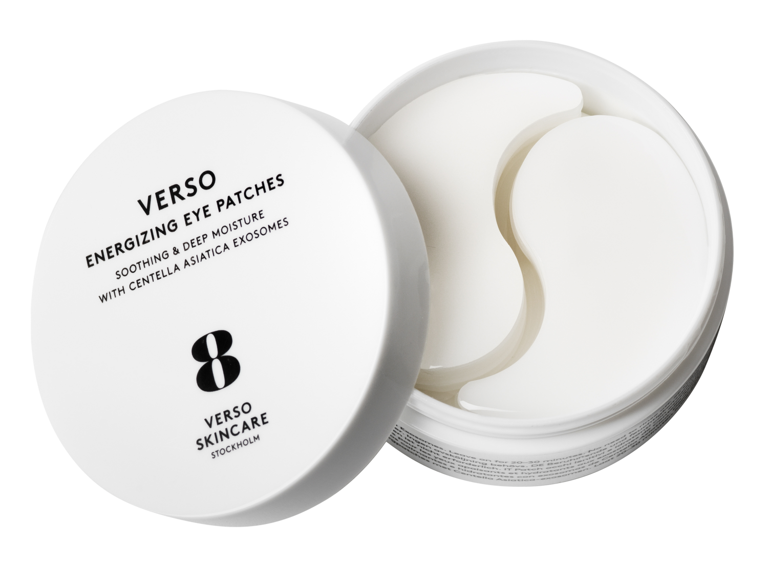 Verso - Energizing Eye Patches 30 Pairs Rewitalizujące hydrożelowe płatki pod oczy z egzosomami Centella Asiatica - 30 par 30 par