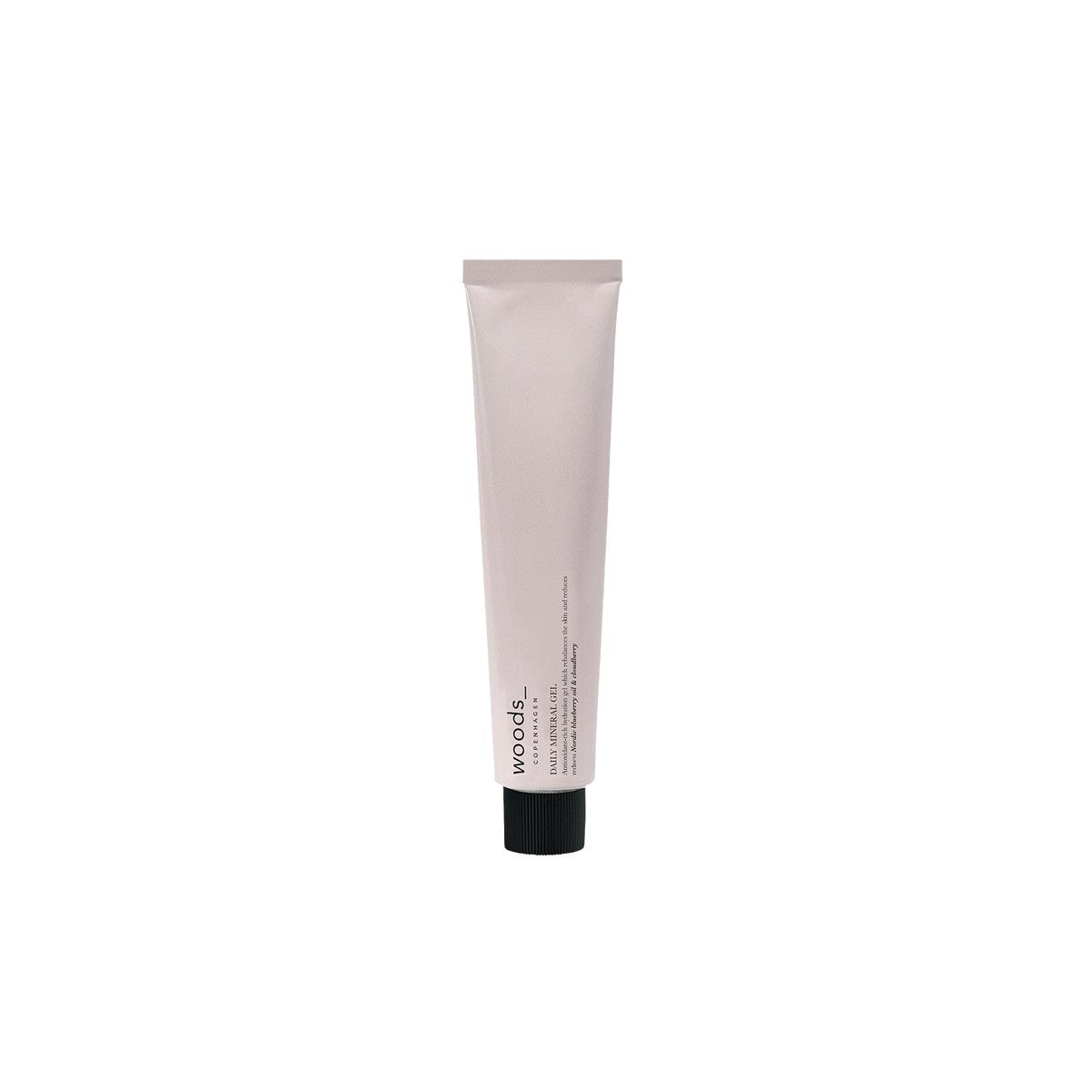 Woods_ Copenhagen - Daily Mineral Gel Przeciwstarzeniowy żel nawilżający z kwasem hialuronowym i olejem z maliny moroszki 75 ml