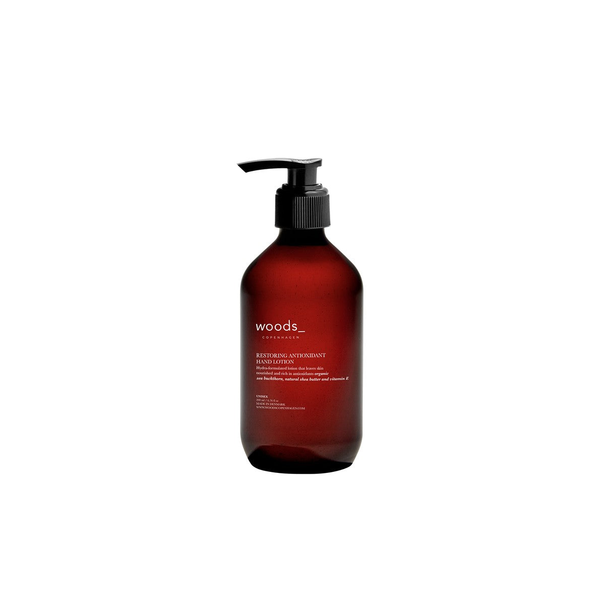 Woods_ Copenhagen - Restoring Antioxidant Hand Lotion Naprawczy balsam molekularny do rąk z nordyckimi olejkami z dzikich jagód 400 ml