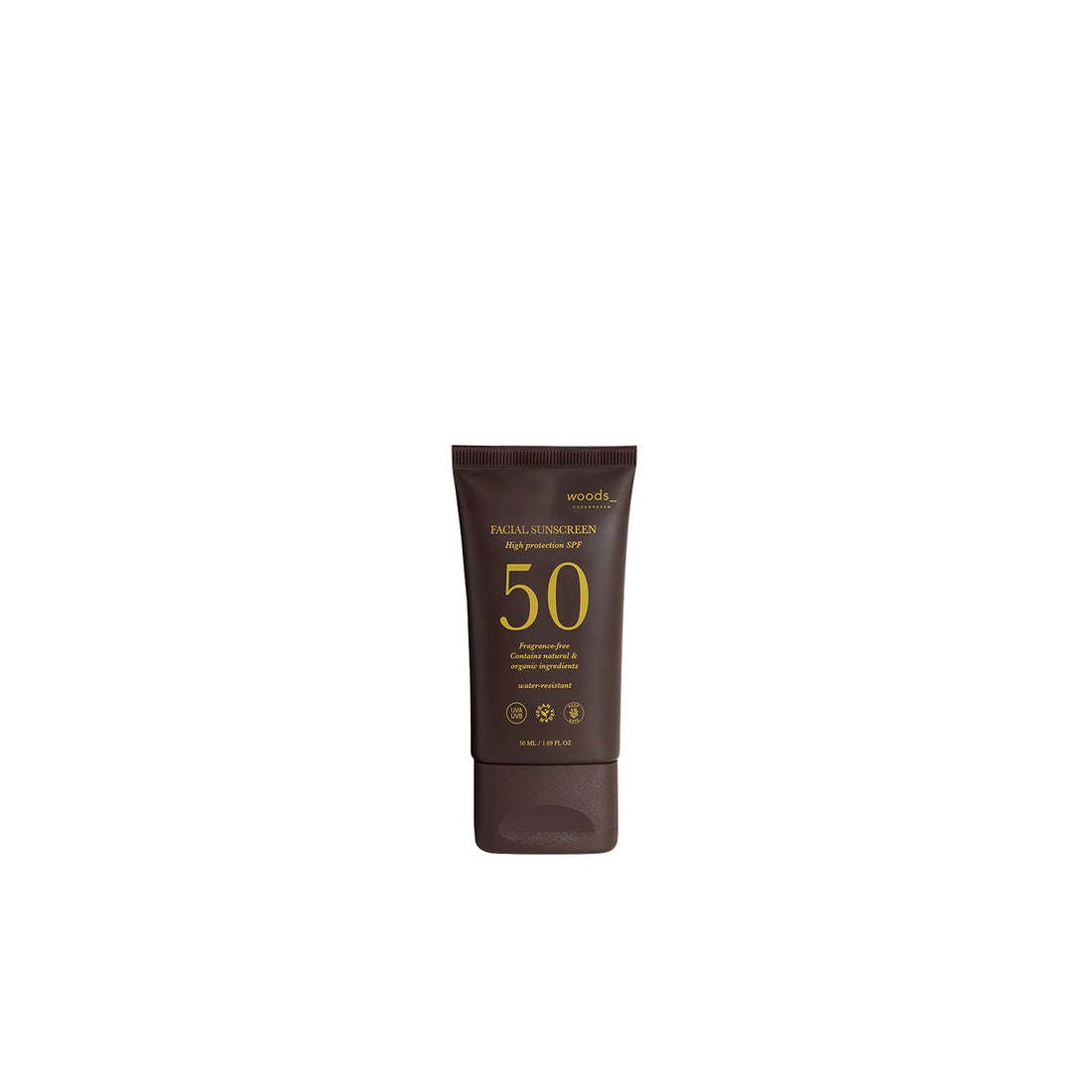 Woods_ Copenhagen - Sun Face SPF50 Krem ochronny do twarzy z filtrem przeciwsłonecznym SPF 50 50 ml